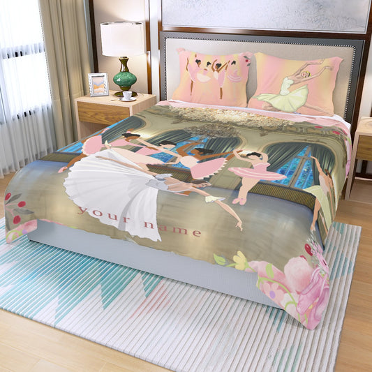 Ballet Three Piece Duvet Cover Set