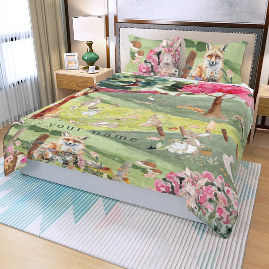 Bunny Hill Three Piece Duvet Cover Set